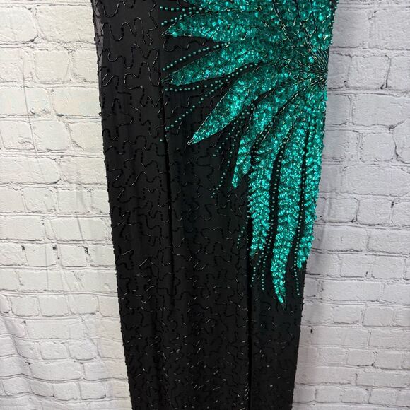 Vintage Alyce Designs Beaded Sequin Formal Gown Dress Size 8 - Picture 3 of 16